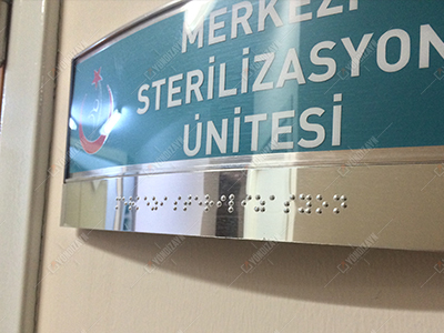 Braille Alfabeli Kapı İsimliği