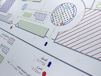 Görme Engelliler İçin Braille Alfabeli Kabartma Harita